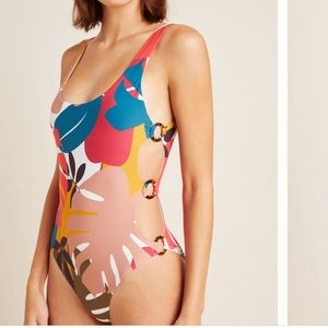 ANTHROPOLOGIE RED CARTER CHARLIE SWIMSUIT